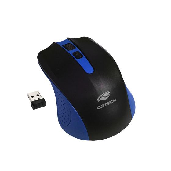 Imagem de Mouse Sem Fio RC Nano M-W20BL Azul C3Tech