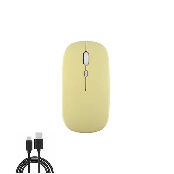 Imagem de Mouse sem fio recarregável usb 2.4Ghz bluetooth silencioso
