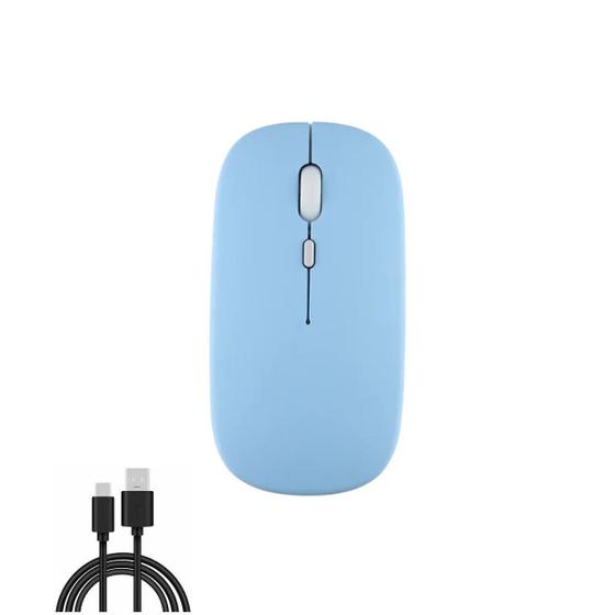 Imagem de Mouse sem fio recarregável usb 2.4Ghz bluetooth silencioso