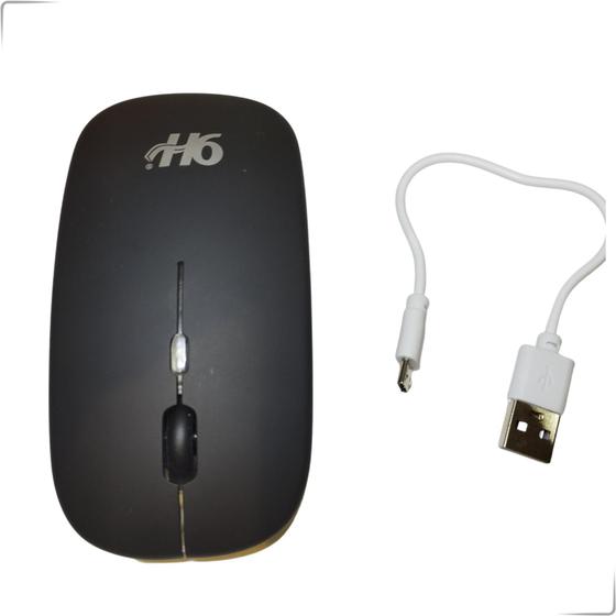Mouse Sem Fio Recarregavel Wireless Led Rgb Ergonomico. - 9H - Mouse ...