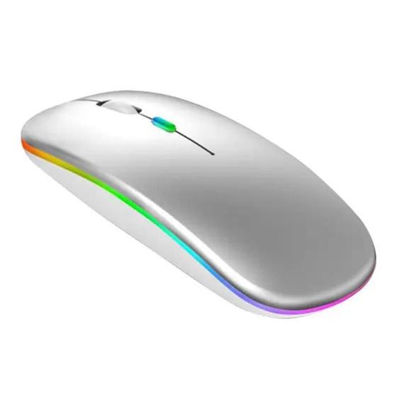 Imagem de Mouse Sem Fio RGB PC Notebook Recarregável Bluetooth 2.4Ghz E-1300 Pro