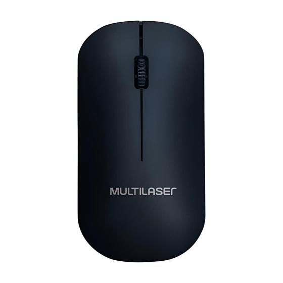 Imagem de Mouse Sem Fio Slim Box Usb 1200dpi 3 Botões Box Preto MO307