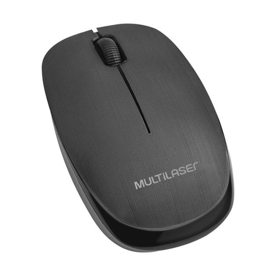 Imagem de Mouse Sem Fio Standard Conexao Usb 1200dpi 3 Botoes Design Ergonomico Preto-MO251OUT