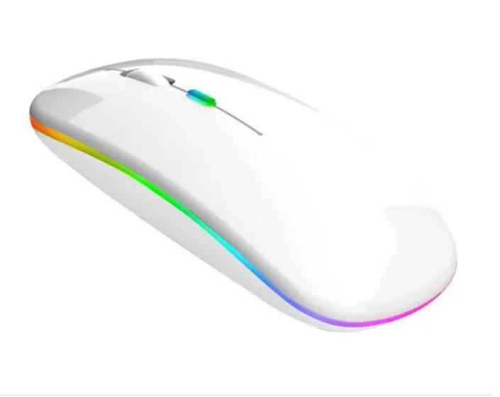 Imagem de Mouse Sem Fio Tablet Sm Galaxy Fe 12.4 Recarregável Luminoso Branco