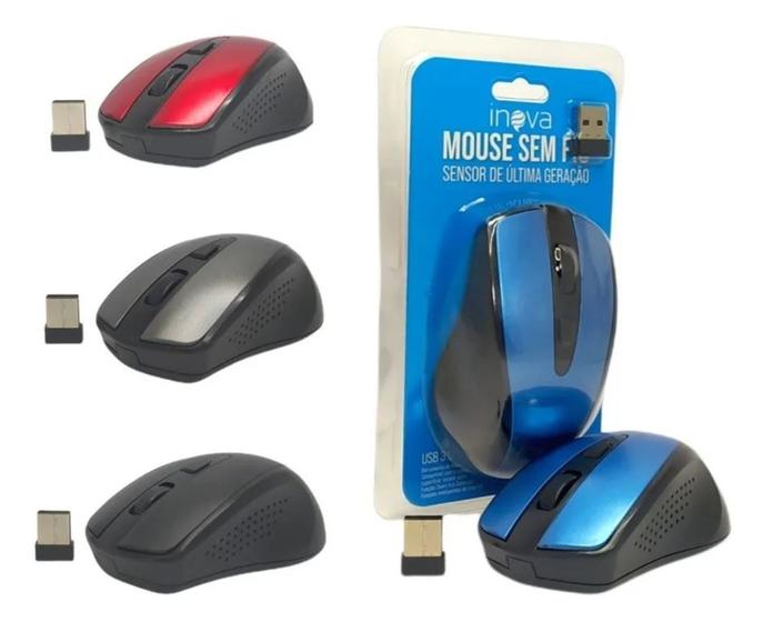 Imagem de Mouse Sem Fio Usb 3.0 Para Notebook Desktop Optico