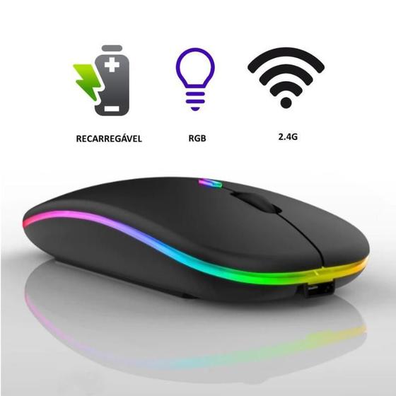 Mouse Sem Fio Usb Recarregável Para Notebook Computador Menor preço em Mouse Sem Fio Usb Recarregável Para Notebook Computador