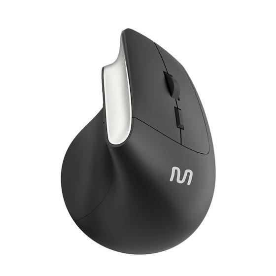 Mouse Sem Fio Vertical Clique Silencioso 1600dpi Preto Multi - MO384 Menor preço em Mouse Sem Fio Vertical Clique Silencioso 1600dpi Preto Multi - MO384