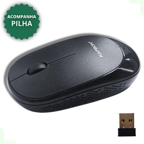 Imagem de Mouse Sem Fio Wireless 2.4 GHz 1600 DPI Kapbom KA-602 Novo Com Nfe