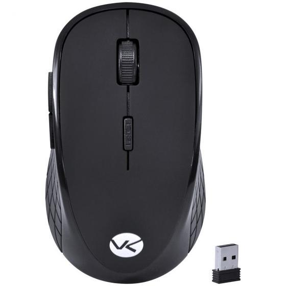 Imagem de Mouse sem fio wireless 2.4 ghz dynamic silent 1600 dpi clique silencioso - preto - sm200