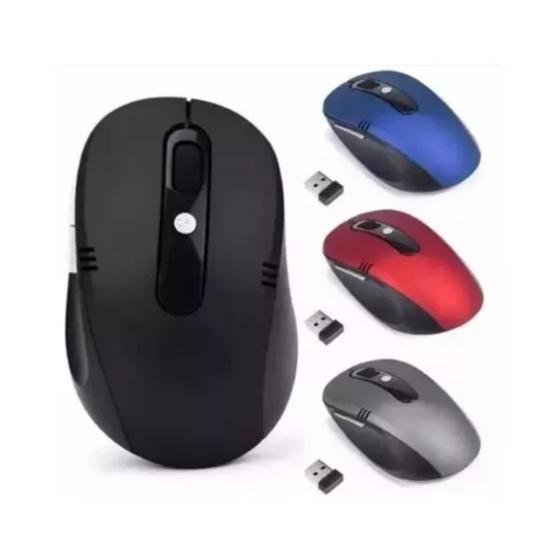 Imagem de Mouse Sem Fio Wireless 2.4ghz Usb Notebook Pc 10m Colors