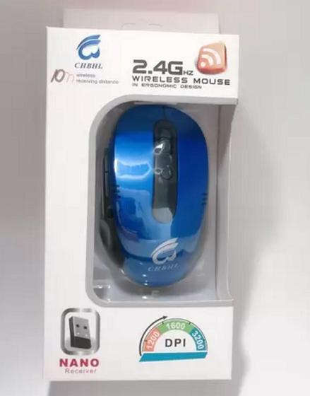 Imagem de Mouse Sem Fio Wireless 2.4ghz Usb Notebook Pc
