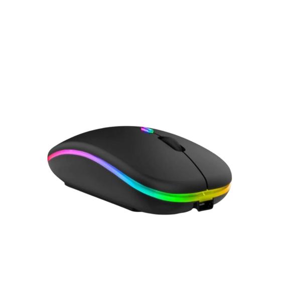 Imagem de Mouse Sem Fio Wireless Led Rgb