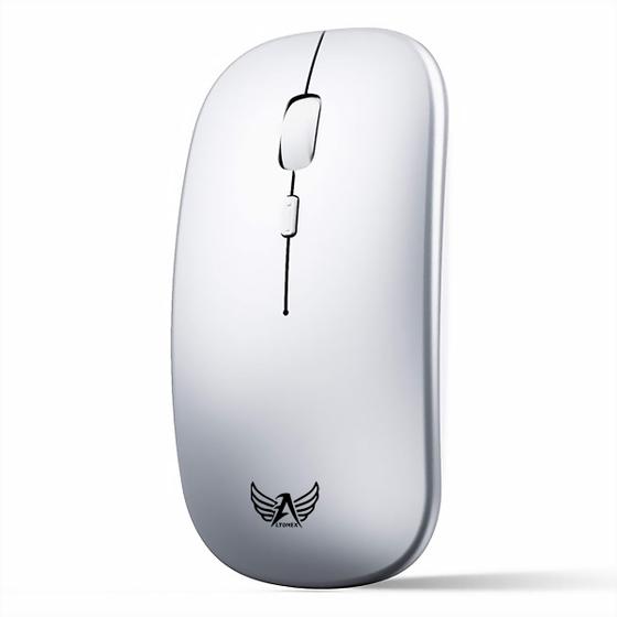 Imagem de Mouse Sem Fio Wireless Óptico Slim 1600 Dpi Notebook Pc Mac