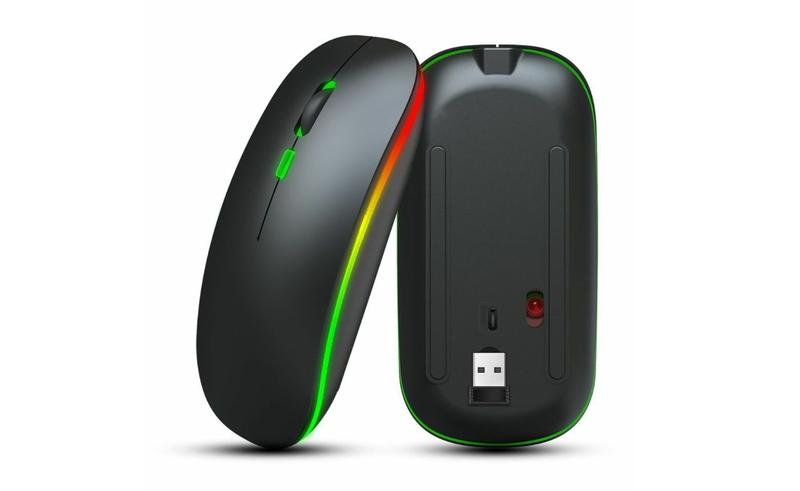 Imagem de Mouse Sem Fio Wireless Recarregável com LED KAPBOM - KA-618