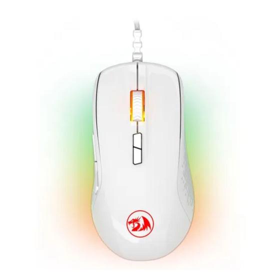 Imagem de Mouse Solid Redragon Stormrage 7 Botões Branco Rgb