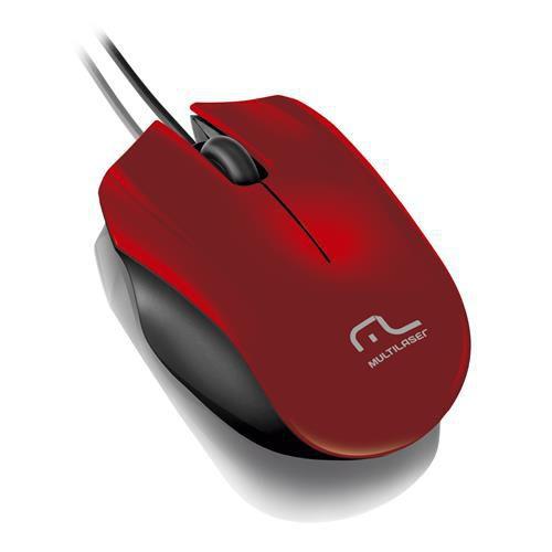 Imagem de Mouse Sport Usb Vermelho Multilaser - MO195