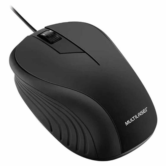 Imagem de Mouse usb 1200dpi preto mo222 / un / multilaser