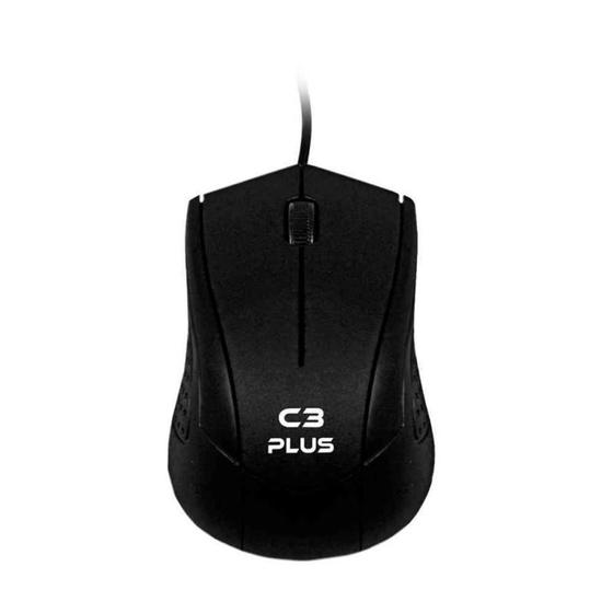 Imagem de Mouse USB MS-27BK C3 Plus Óptico 1000 DPI Preto - C3 Tech