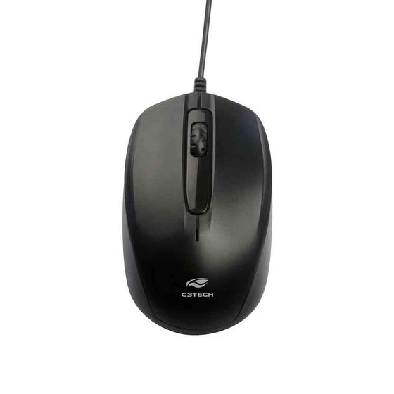 Imagem de Mouse usb ms-30bk c3 tech optico 1000 dpi preto