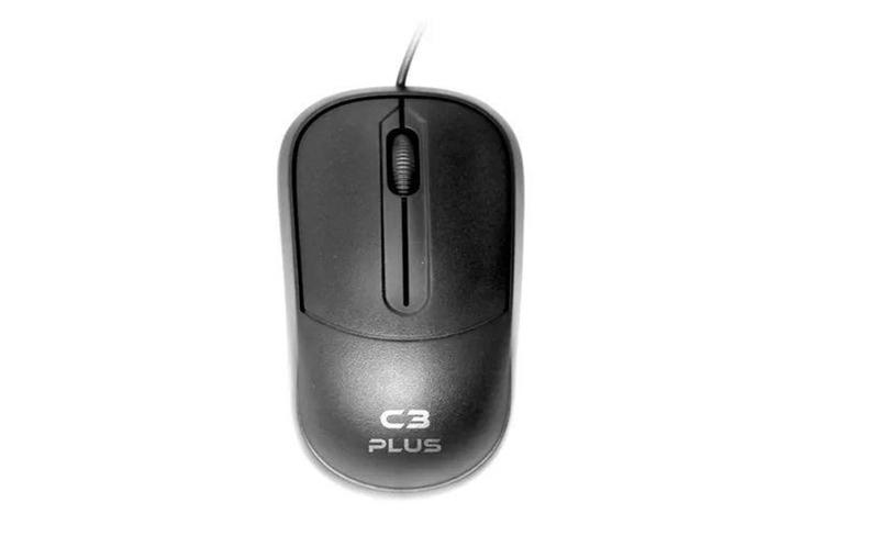 Imagem de Mouse USB MS-35BK Preto C3Plus