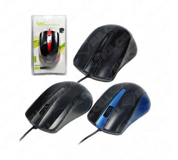 Imagem de Mouse Usb Optico - Estilo Gamer - Design Ergonômico AG-212 - ALTOMEX