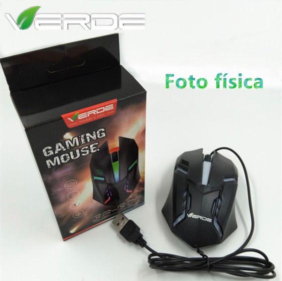 Imagem de Mouse USB Óptico Gamer Para Jogos Computador 1200 DPI SB-S06/SB-S02 DPI 1000/ Marca Verde