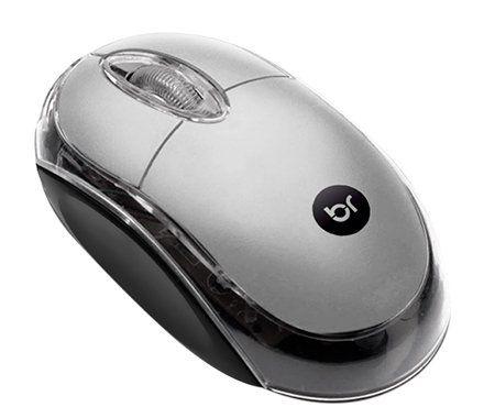 Imagem de Mouse Usb Simples Óptico C Fio Pc Notebook 107 PRATA Bright