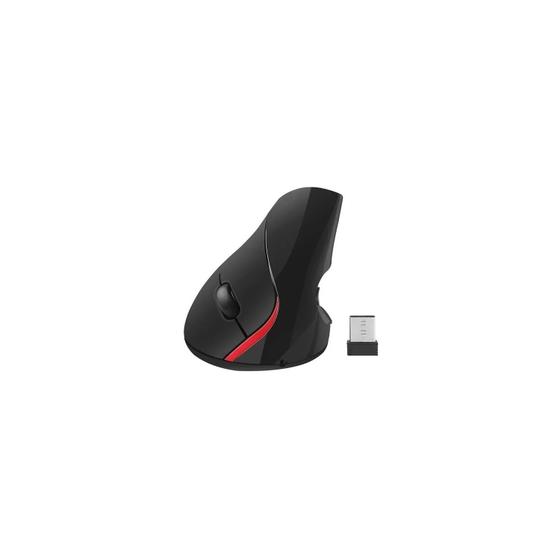 Imagem de Mouse Vertical Ergonômico Sem Fio - Ótico RF para PC e Smart TV