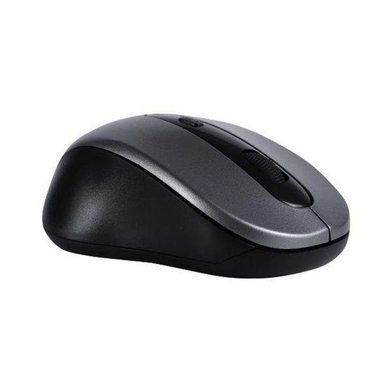 Imagem de Mouse Wireless 1600 DPI OEX STOCK MS408 Preto e Cinza