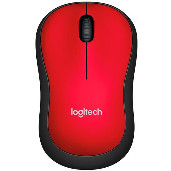 Mouse Wireless Logitech M185 Vermelho - Logitech Menor preço em Mouse Wireless Logitech M185 Vermelho - Logitech