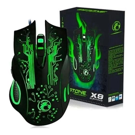 Mouse X9 Gaming Shinka C/ Fio 2400dpi Mouse Gamer Magazine Luiza