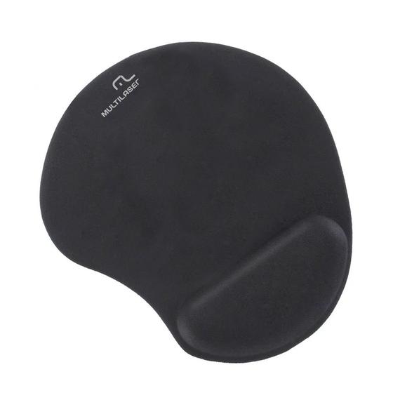 Mousepad AC024 com Apoio de Pulso em Gel Preto Multilaser Mouse Pad Magazine Luiza