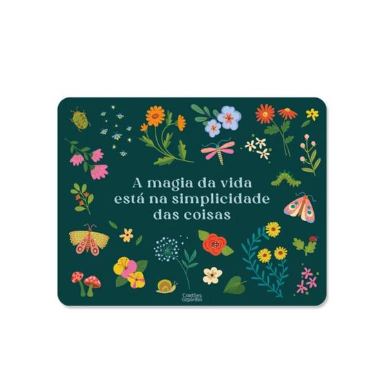 Imagem de Mousepad Cartões Gigantes Jardim Encantado