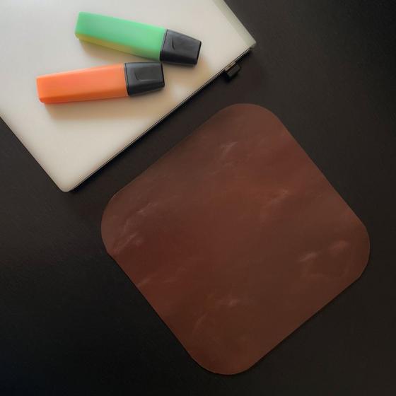 Imagem de Mousepad Couro Legítimo Slim Macio Confortável Moderno