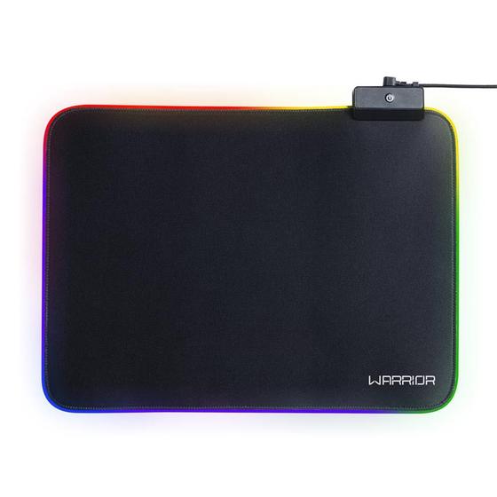 Imagem de Mousepad Cronos Gamer Flexível com LED e conexão USB Warrior - AC333