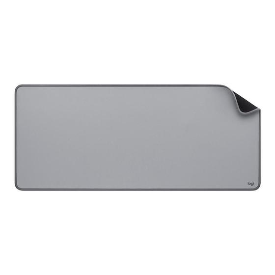 Imagem de Mousepad Desk Mat Logitech Studio Series, Grande 300x700mm, Antiderrapante, Design Resistente a Respingos, Cinza - 956-000047