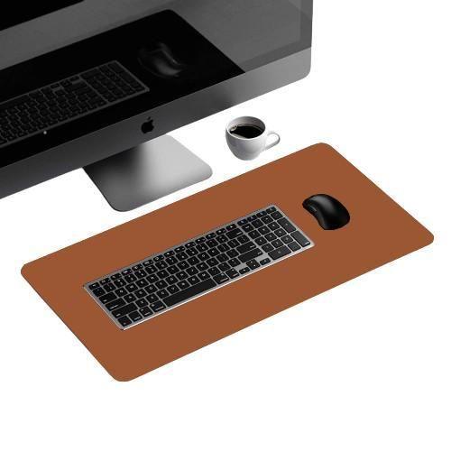 Imagem de Mousepad Desk Pad Extra Grande 100X30 De Couro E Apoio Copo