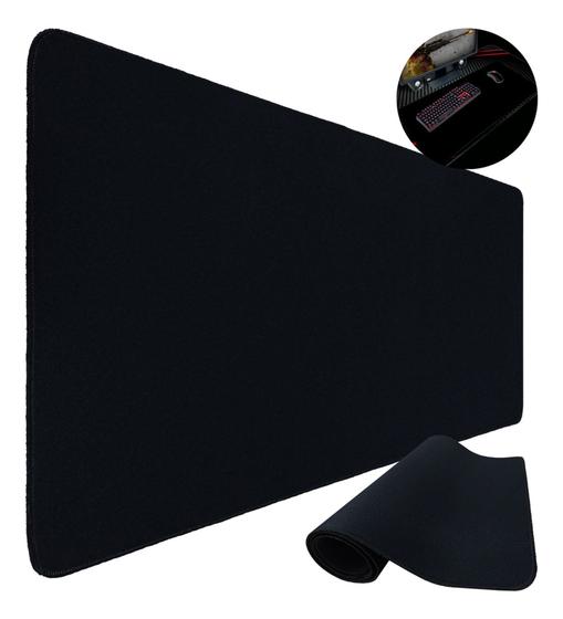 Imagem de Mousepad em couro preto antiaderrente 90x40 cm