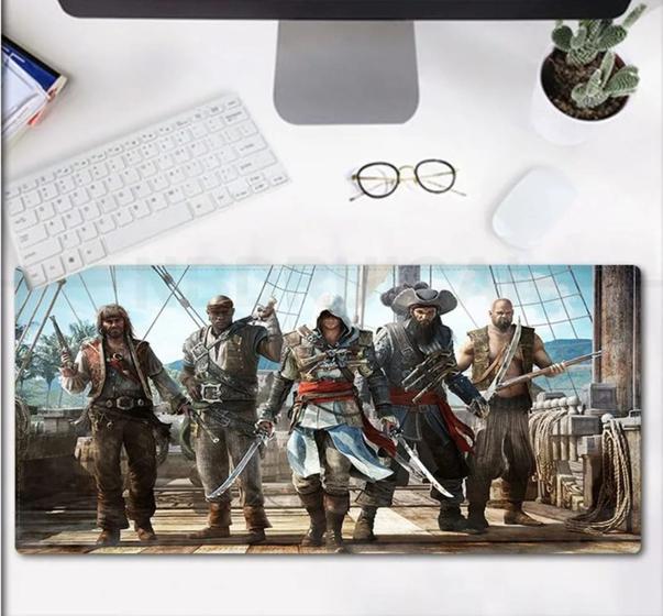 Imagem de MousePad Gamer Assassin's Creed G Retangular 68Cm x 30Cm, 3mm de Espessura