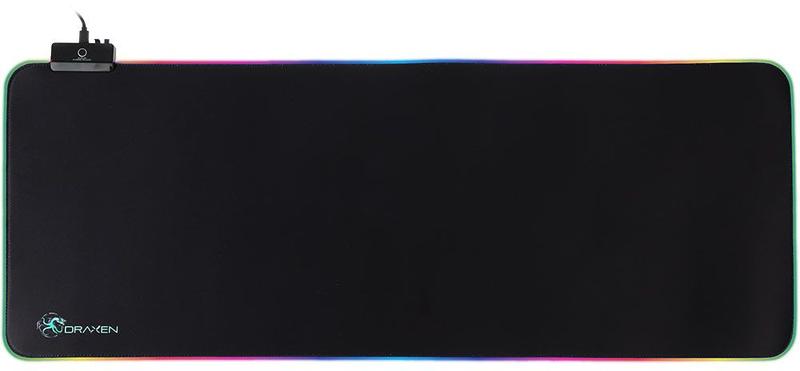 Imagem de MousePad Gamer DN42 300x800x4mm Preto RGB Mode DRAXEN