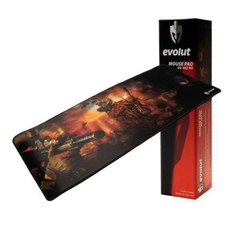 Imagem de Mousepad gamer eg402rd grande  laranja evolut .