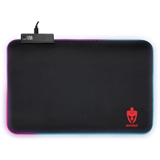 Mousepad Gamer Evolut, RGB, Speed, 363x265mm - EG-410 Menor preço em Mousepad Gamer Evolut, RGB, Speed, 363x265mm - EG-410