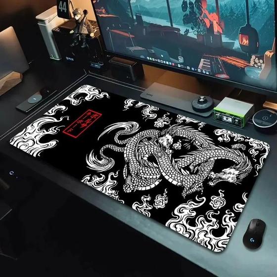 Imagem de Mousepad Gamer Grande XXL com Dragão Japonês - 900x400/700x300 - Anime