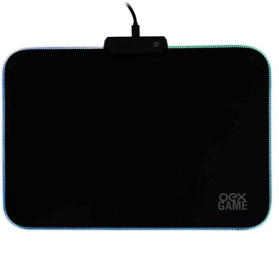 Imagem de Mousepad Gamer OEX Glow MP310 RGB - Preto