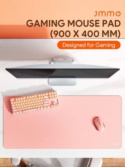 Imagem de Mousepad Gamer Profissional 90x40 Cm à prova d'água cor Rosa