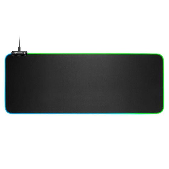 Imagem de Mousepad Gamer Sharkoon 1337 Gaming Mat V2 800, RGB, Speed, Estendido (800x300mm)