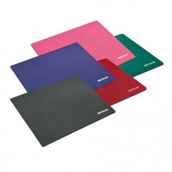 Imagem de Mousepad Sortido Slim em PVC Ótima Aderência Várias Cores Base para Mouse Multilaser AC067