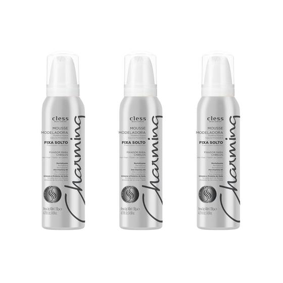 Imagem de Mousse Charming Normal Fixador Solto 140ml - Kit C/3un