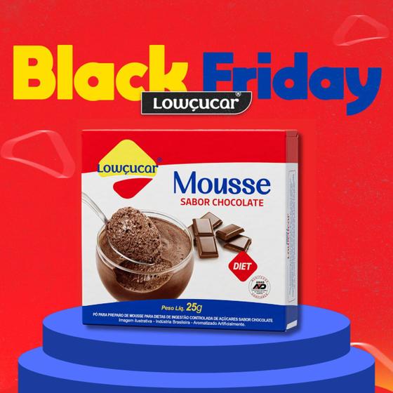 Imagem de Mousse Lowçucar Zero Açucares Sabor Chocolate 25G