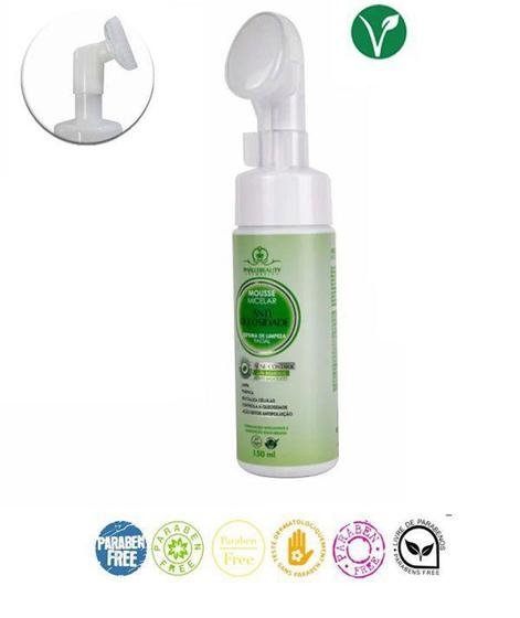 Mousse Micelar Antioleosidade C/ Café Verde, Multibeneficios